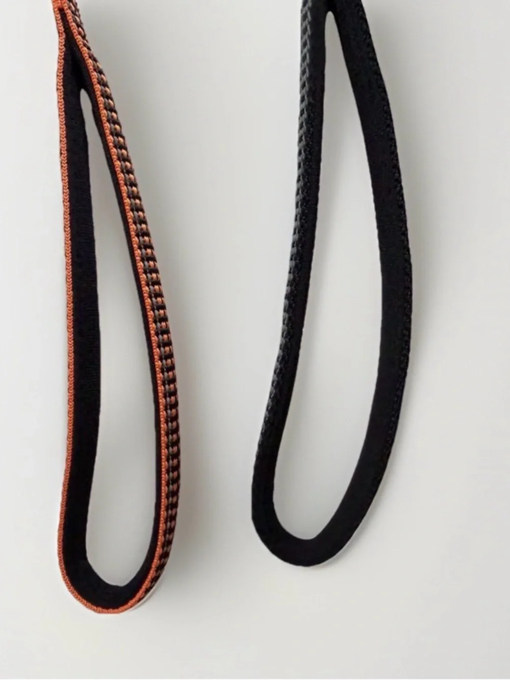 Harley-Davidson Reflective Dog Leash Orange Black & Grey Plush Handle 2pc Lot